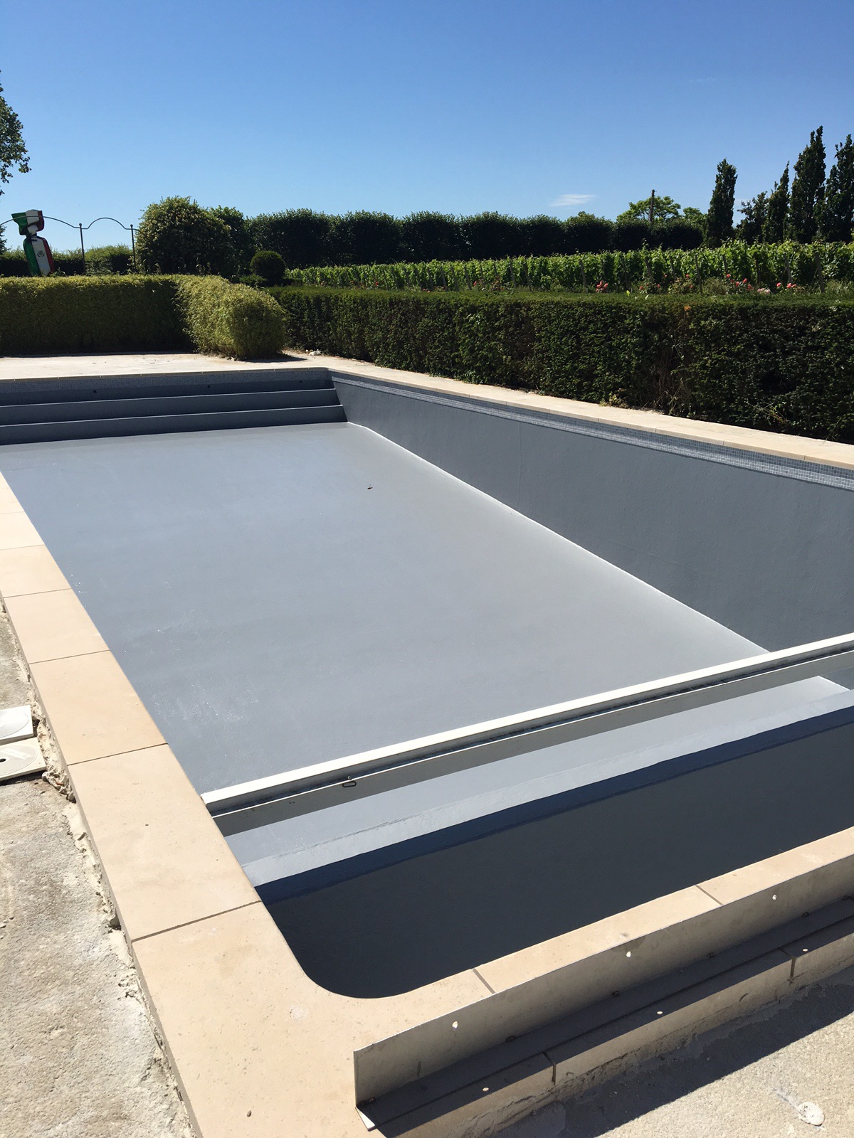 Après étanchéité liner piscine Gironde